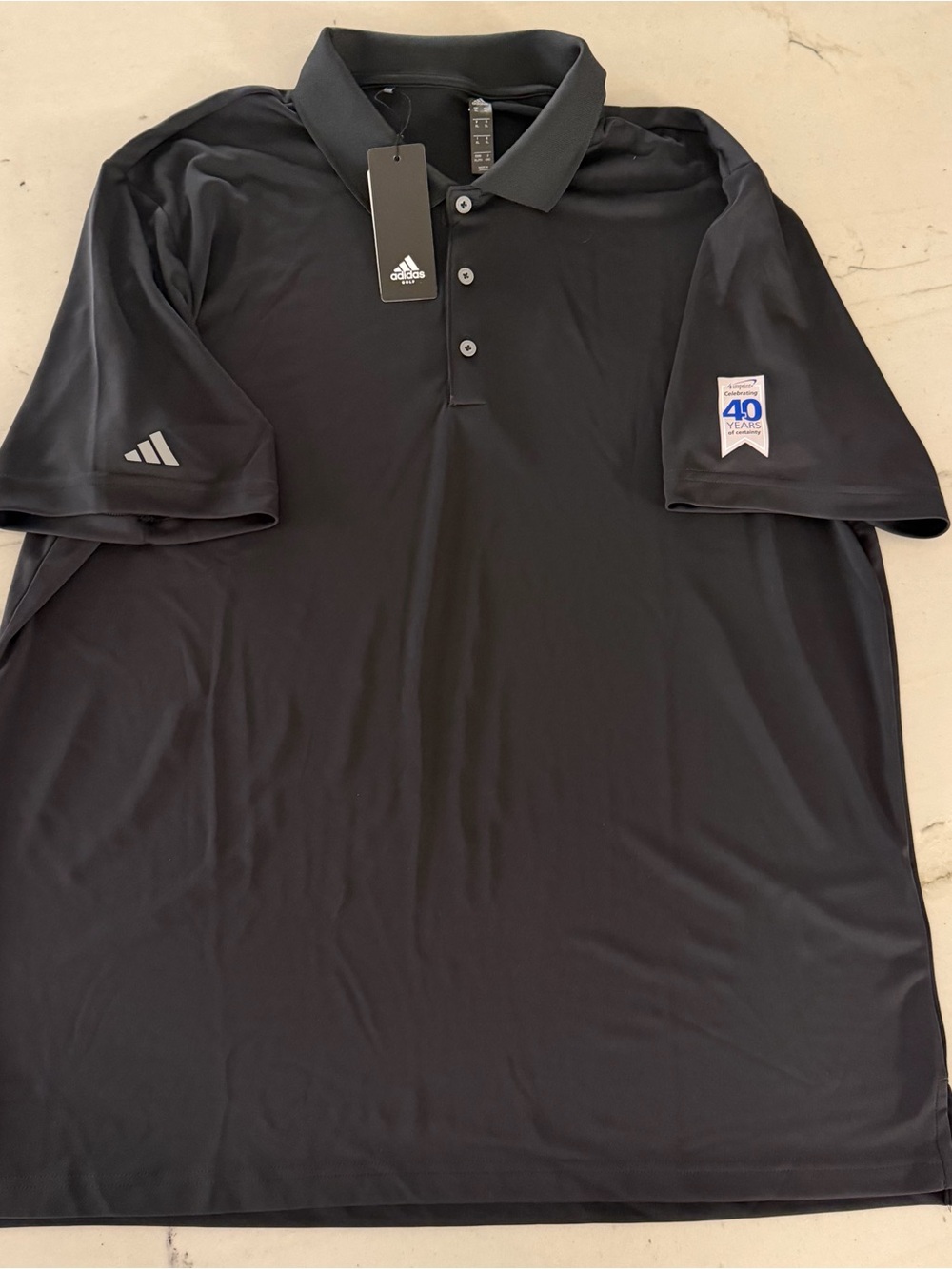 Adidas Mens Basic Breathable Sport Polo Golf Shirt New XL Black